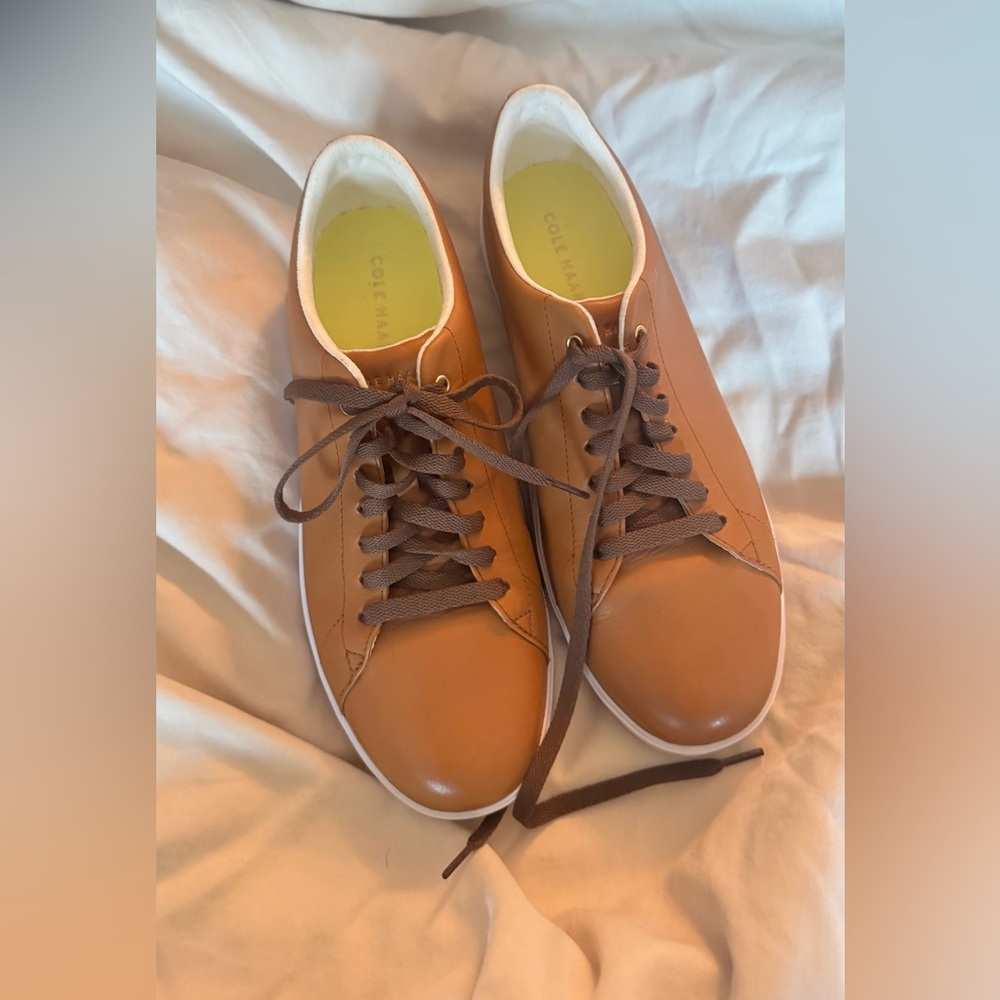 Cole Haan Men's Tan Leather Sneakers